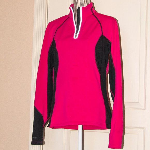Obermeyer Pink 1/4 Zip Pullover M - Picture 3 of 8